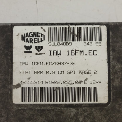FIAT 600 SEICENTO ECU / IAW 16FM.EC / 46555914 / 61602.095.03 / MAGNETI MARELLI - D34-09 - 2