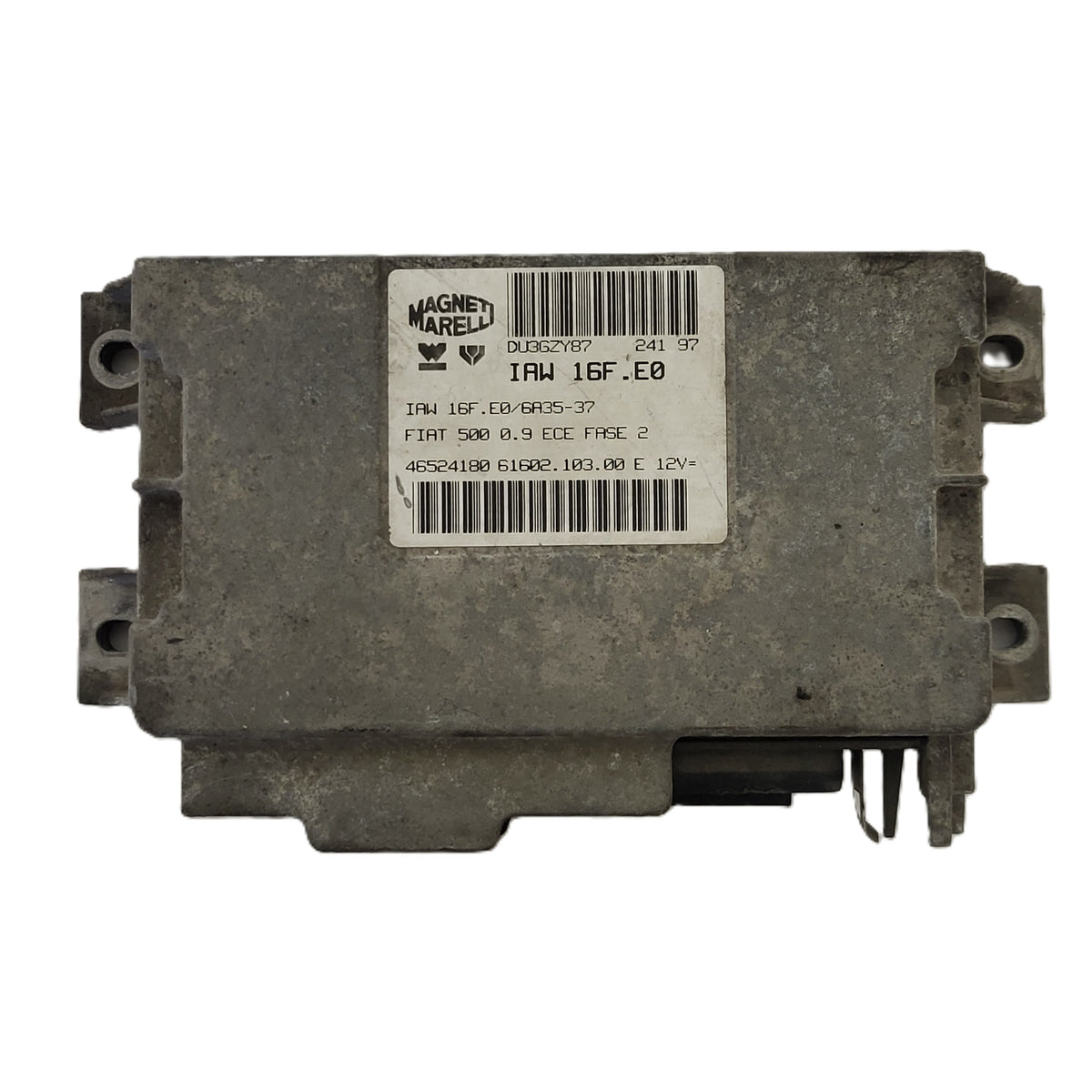FIAT 500 .09 ECU / IAW 16F.E0 / 46524180 / 61602.103.00 / MAGNETI MARELLI - D34-11 - 1