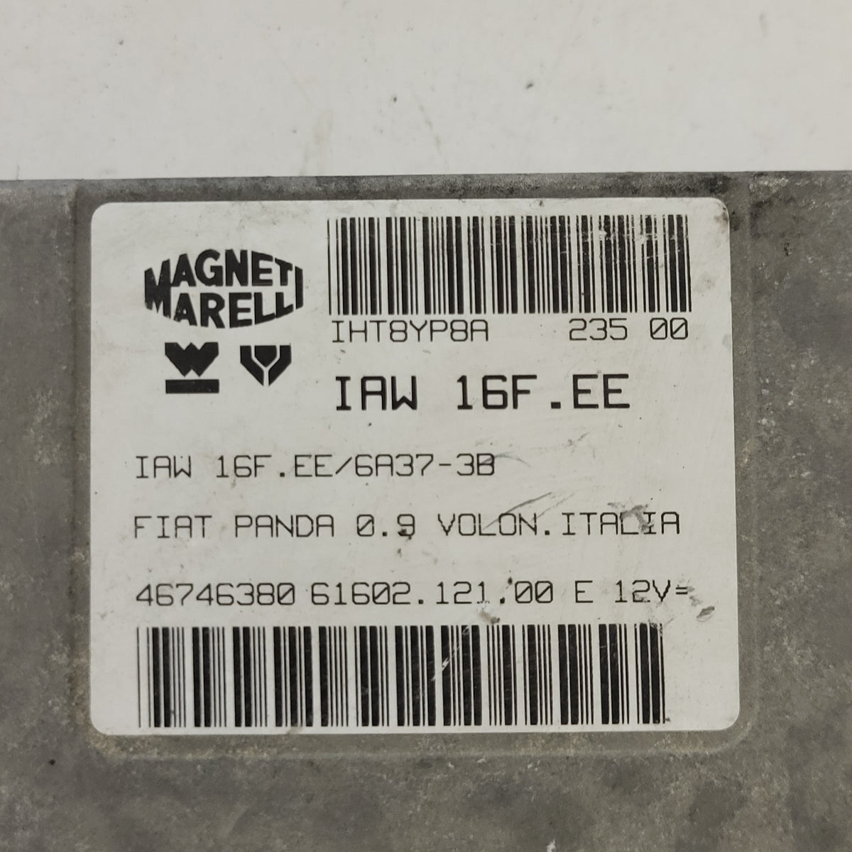 FIAT PANDA 0.9 ECU / IAW 16F.EE / 46746380 / 61602.121.00 / MAGNETI MARELLI - D34-14 - 2