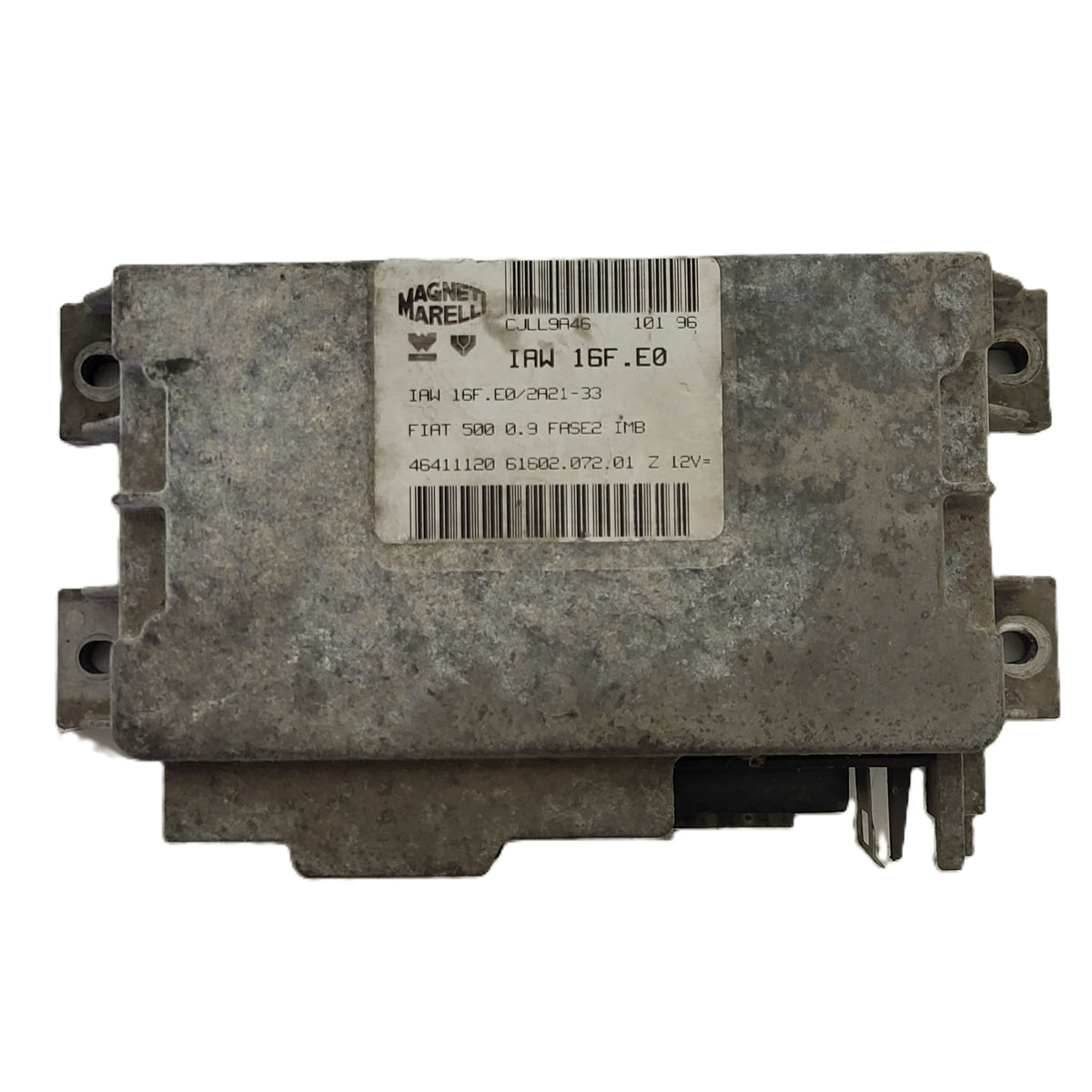FIAT 500 0.9 ECU / IAW 16F.E0 / 46411120 / 61602.072.01 / MAGNETI MARELLI - D34-16 - 1