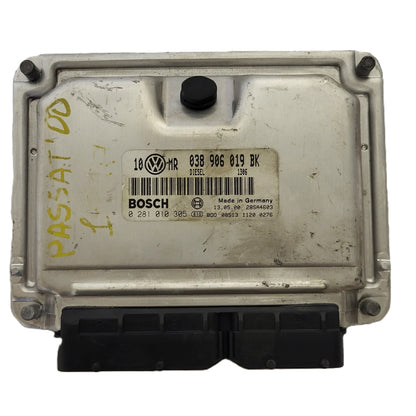 VW PASSAT 1.9 ECU / 038906019BK / 0281010305 / BOSCH - D34-17 - 1