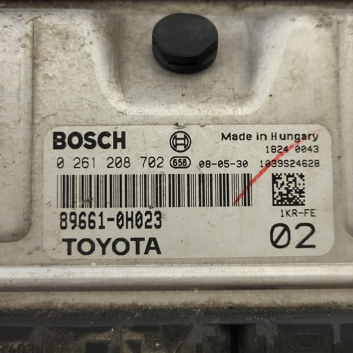 Citroen C1 TOYOTA AYGO 107 ECU / 0261208702 / 89661-0H023 / BOSCH - D34-21 - 2