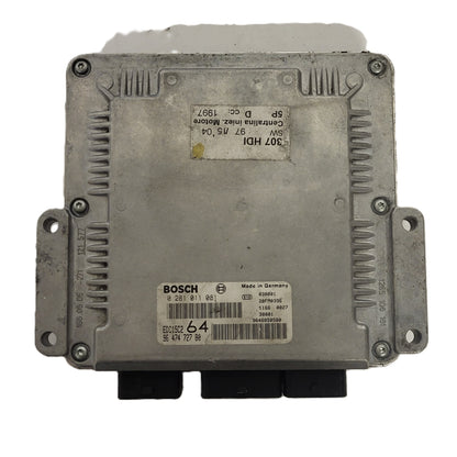 PEUGEOT CITROEN 2.0 HDI ECU / 0281011081 / 9647472780 / EDC15C2 / 9646850580 / BOSCH - D35-03 - 1