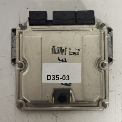 PEUGEOT CITROEN 2.0 HDI ECU / 0281011081 / 9647472780 / EDC15C2 / 9646850580 / BOSCH - D35-03 - 3