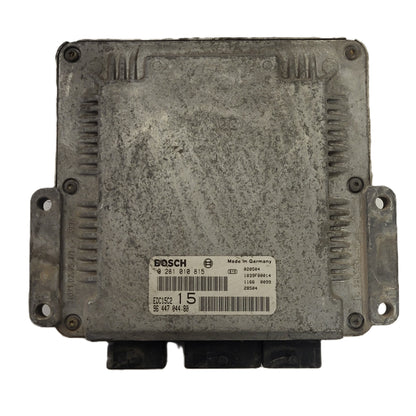 PEUGEOT CITROEN ECU / 0281010815 / 9644704480 / EDC15C2 / BOSCH - D35-07 - 1