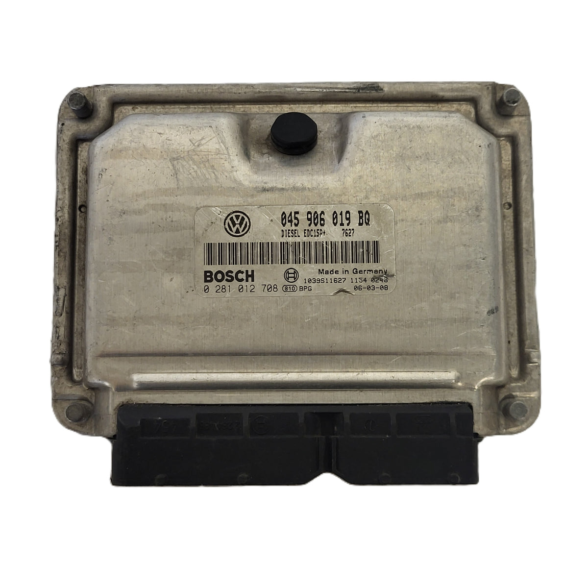 VW POLO SEAT IBIZA 1.4 TDI ECU / 045906019BQ / 0281012708 / EDC15P+ / BOSCH - D35-12 - 1