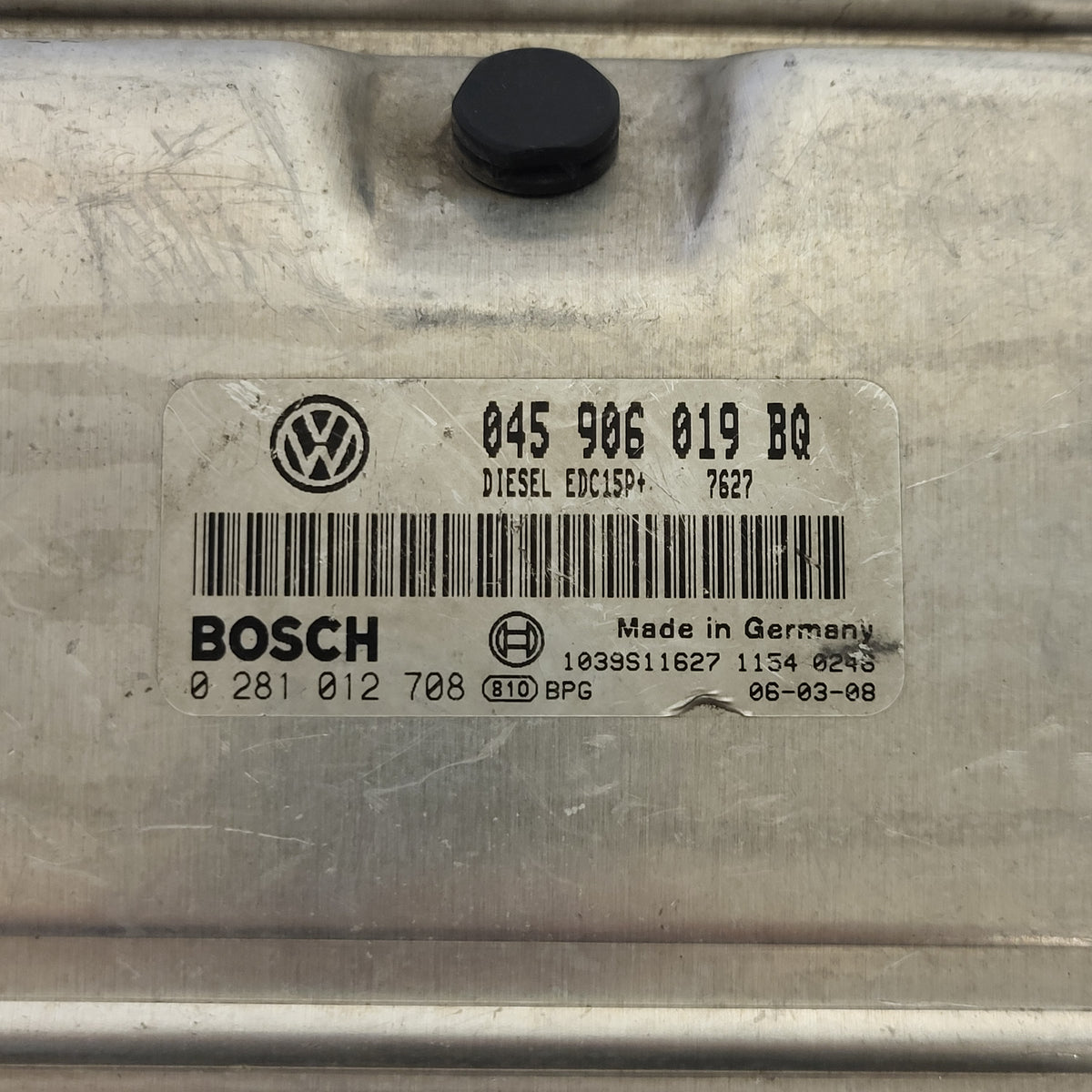 VW POLO SEAT IBIZA 1.4 TDI ECU / 045906019BQ / 0281012708 / EDC15P+ / BOSCH - D35-12 - 2