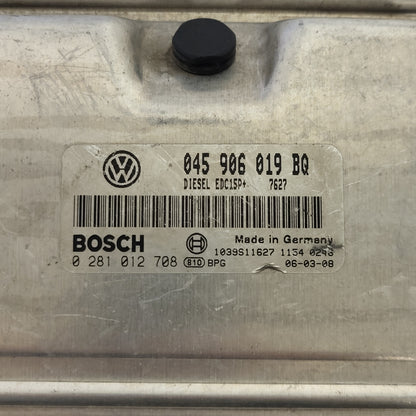 VW POLO SEAT IBIZA 1.4 TDI ECU / 045906019BQ / 0281012708 / EDC15P+ / BOSCH - D35-12 - 2
