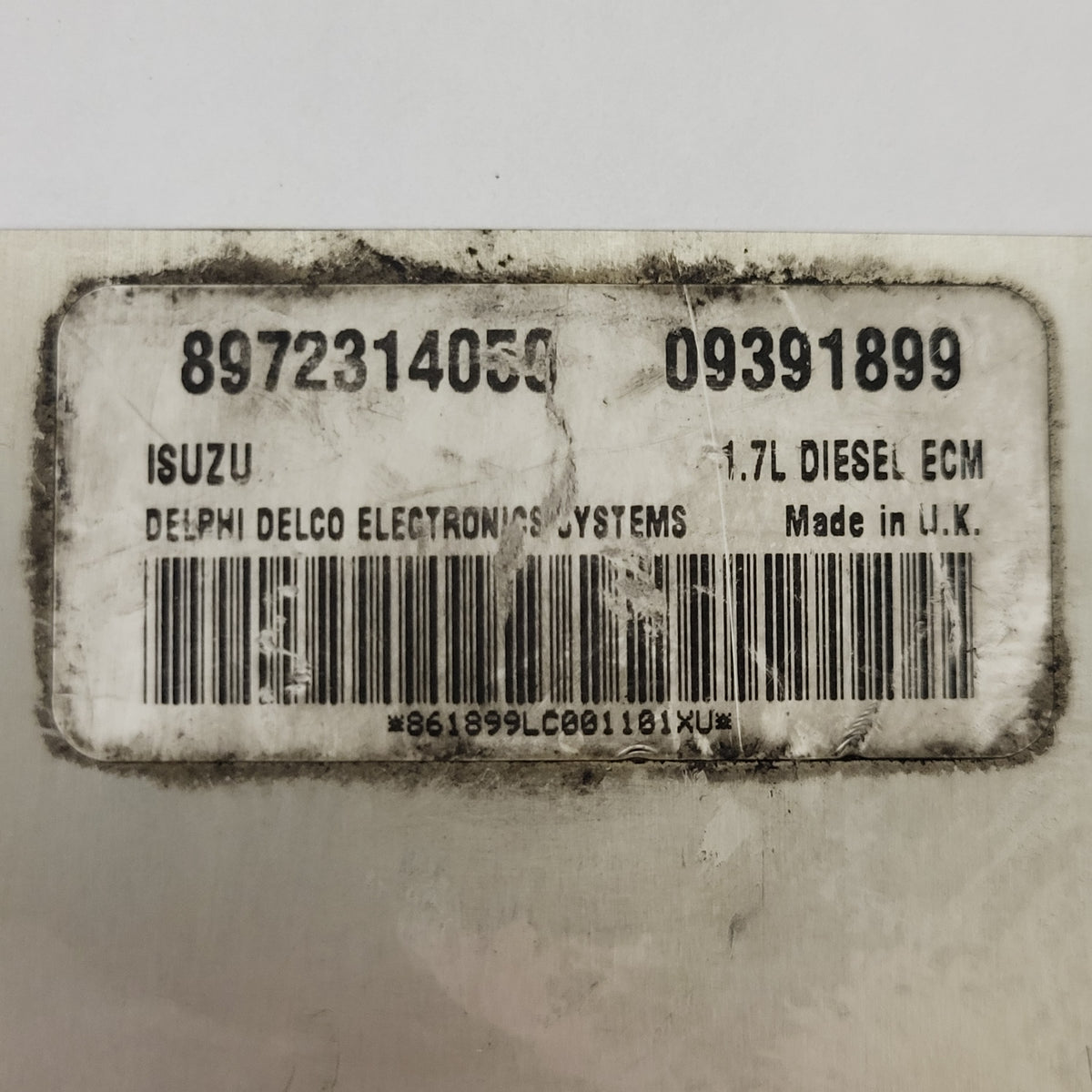 OPEL ISUZU 1.7 DIESEL ECU / 8972314050 / 09391899 / DELPHI DELCO - D35-15 - 2