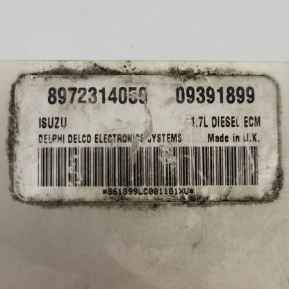 OPEL ISUZU 1.7 DIESEL ECU / 8972314050 / 09391899 / DELPHI DELCO - D35-15 - 2