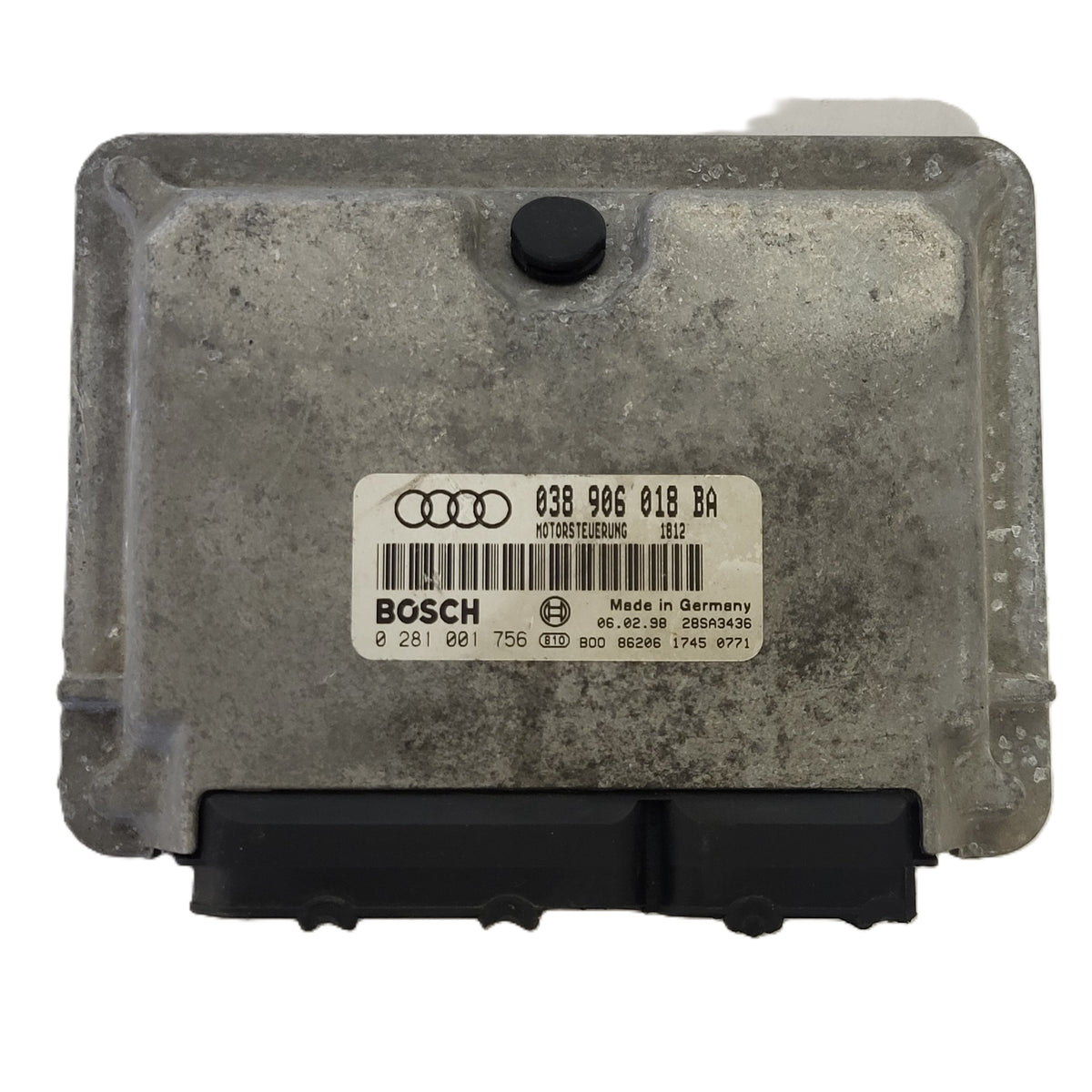 AUDI VOLKSWAGEN ECU / 038906018BA / 0281001756 / BOSCH - D35-16 - 1