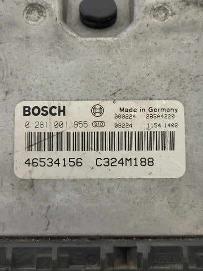 FIAT PUNTO 188 1.9 JTD ECU / 0281001955 / 46534156 / BOSCH - D36-07 - 2