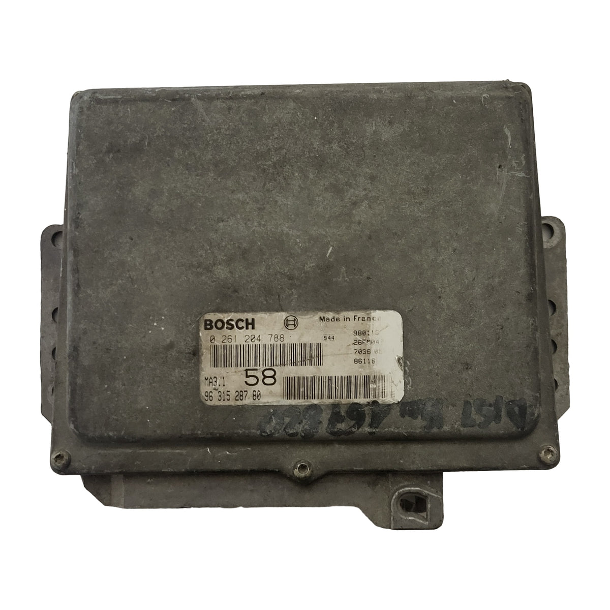Peugeot Citroen ECU / 0261204788 / 9631528780 / MA3.1 / BOSCH - D36-10 - 1
