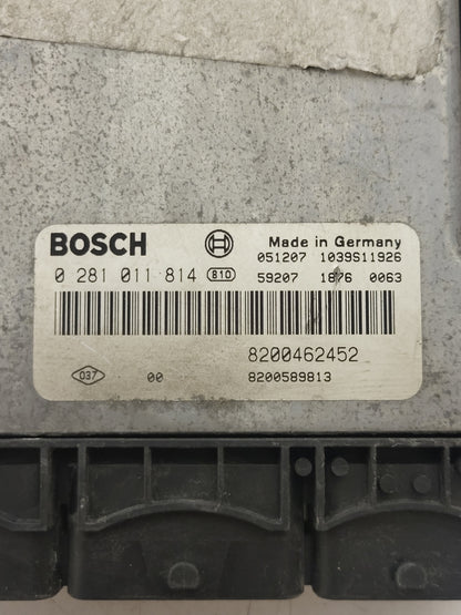 RENAULT SCENIC ECU / 0281011814 / 8200462452 / 8200589813 / BOSCH - D36-14 - 2