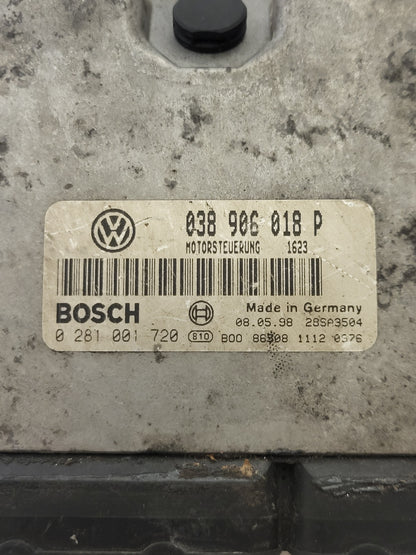 VW PASSAT B5 ECU / 038906018P / 0281001720 / 038906018 / BOSCH - D36-15 - 2