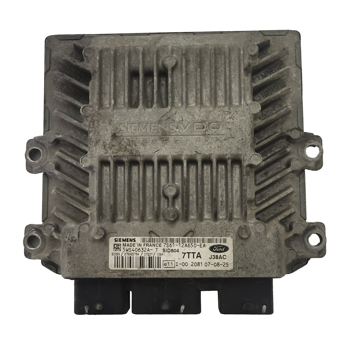 FORD FIESTA 1.4 TDCI ECU / 7S61-12A650-EA / 5WS40632A-T / 7TTA / SID804 / J38AC - D36-18 - 1