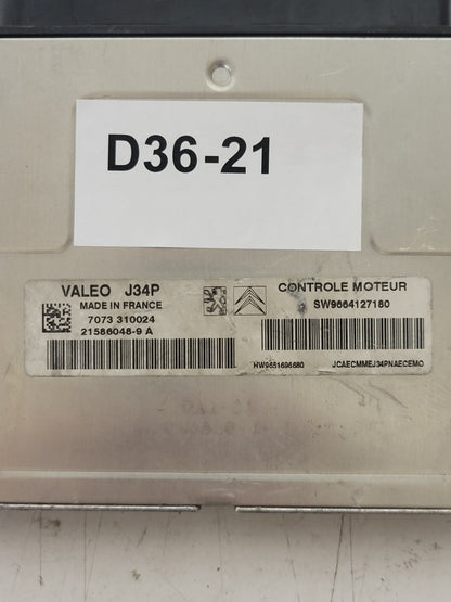 PEUGEOT CITROEN ECU / J34P / 21586048-9 / 21586048-9A SW9664127180 HW9651696680 - D36-21 - 2