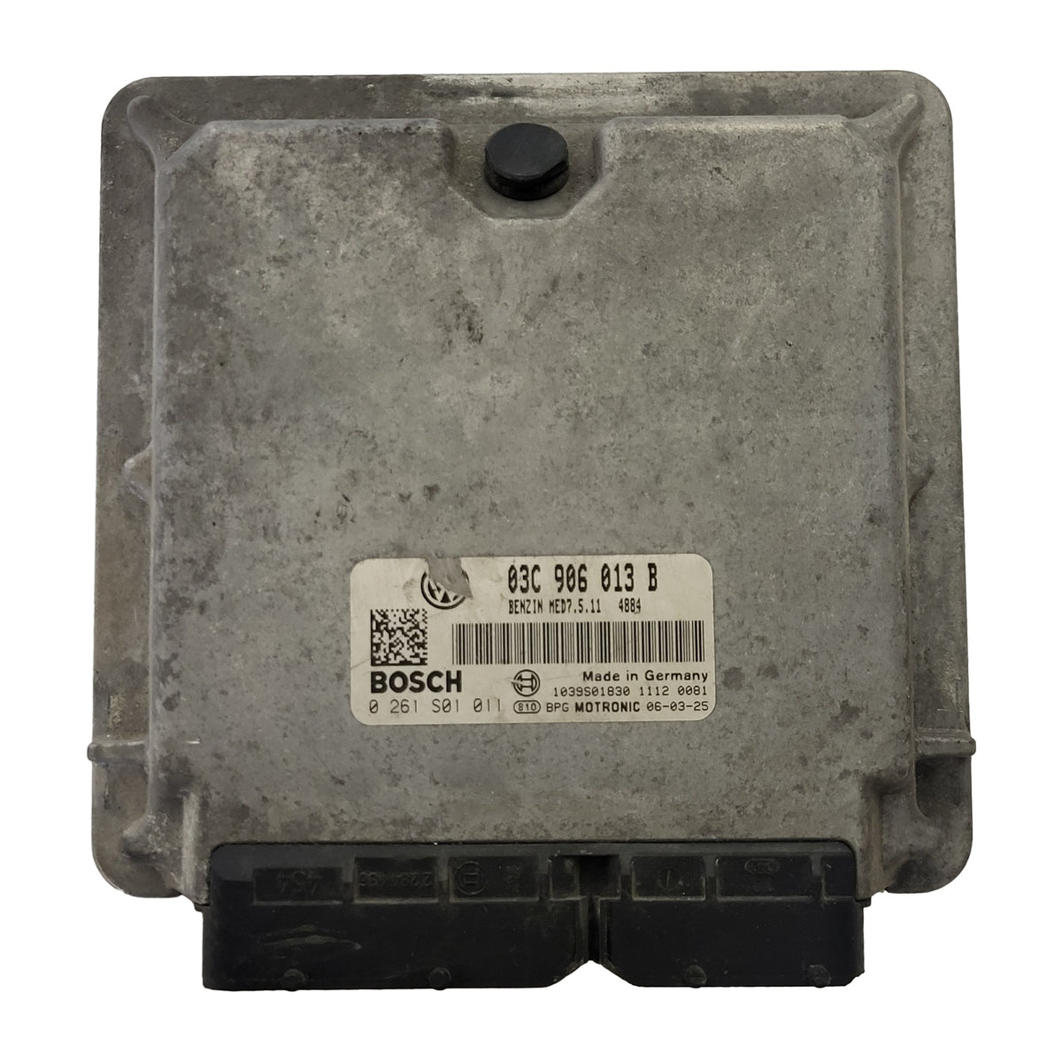 VOLKSWAGEN ECU / 03C906013B / 0261S01011 / 03C906013 / MED7.5.11 / BOSCH - D36-22 - 1