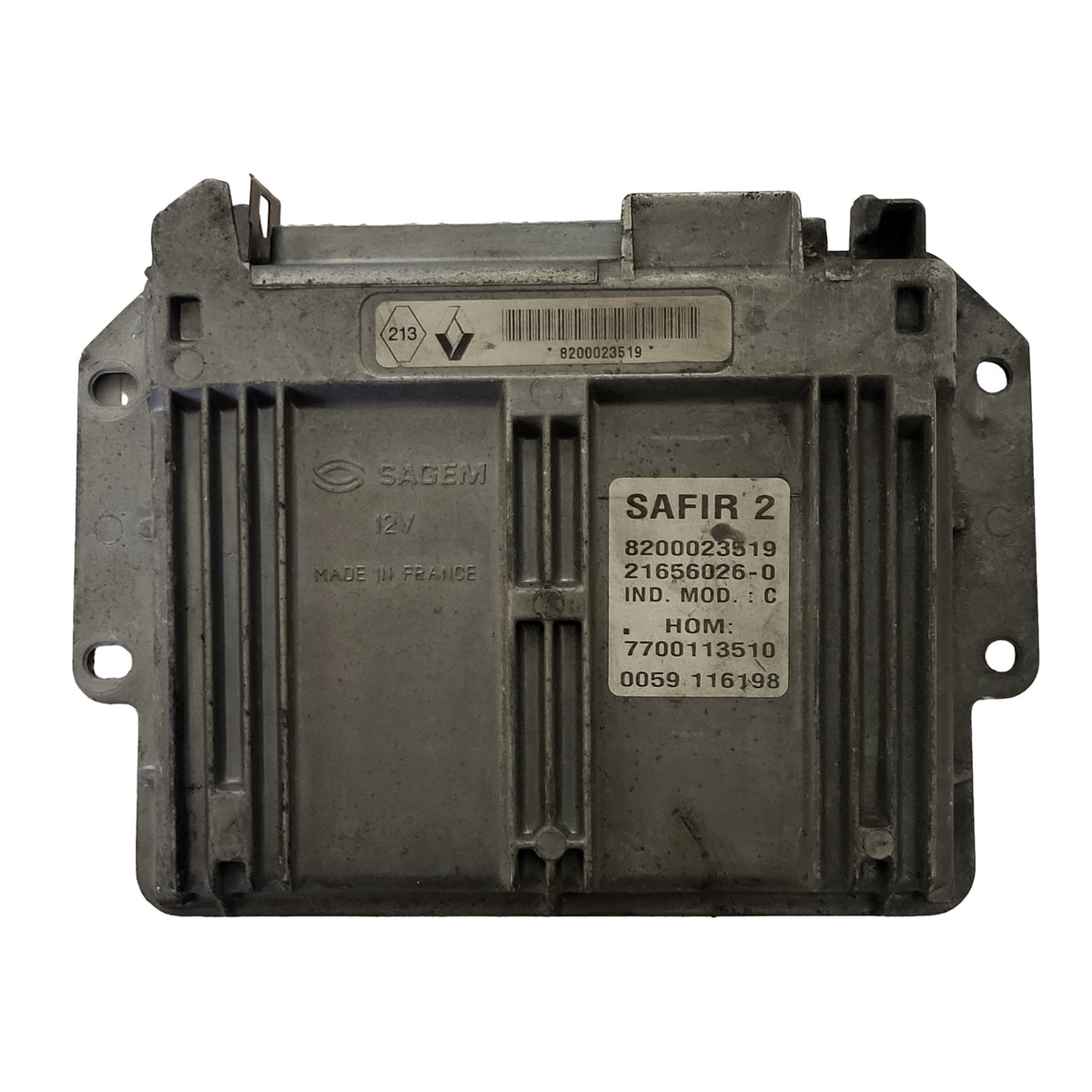 RENAULT TWINGO 55 PIN ECU / 21656026-0 / 8200023519 / 7700113510 / SAFIR 2 - D36-23 - 1