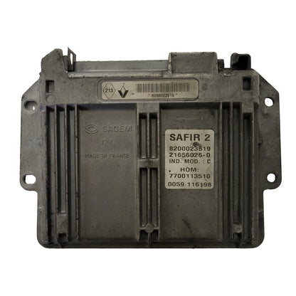 RENAULT TWINGO 55 PIN ECU / 21656026-0 / 8200023519 / 7700113510 / SAFIR 2 - D36-23 - 1