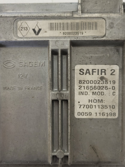 RENAULT TWINGO 55 PIN ECU / 21656026-0 / 8200023519 / 7700113510 / SAFIR 2 - D36-23 - 2