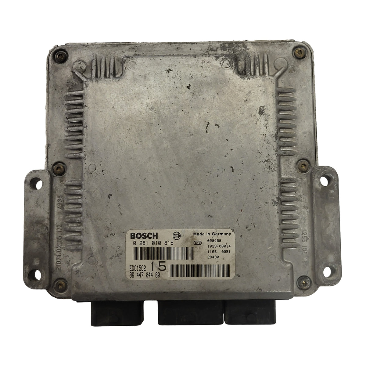 PEUGEOT CITROEN ECU / 0281010815 / 9644704480 / EDC15C2 / BOSCH - D37-01 - 1