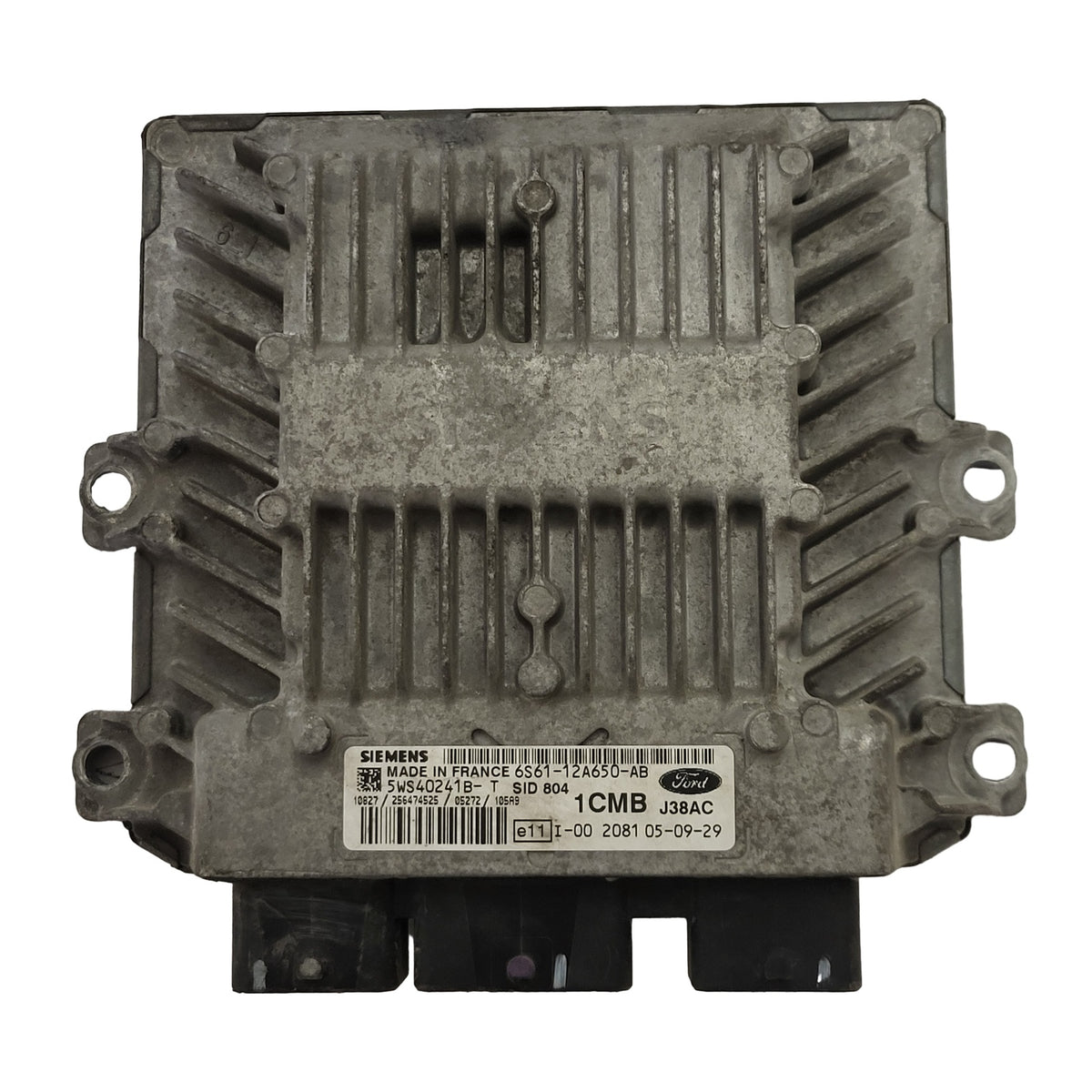 FORD FIESTA ECU / 6S61-12A650-AB / 5WS40241B-T / SID804 / 1CMB / SIEMENS - D37-07 - 1
