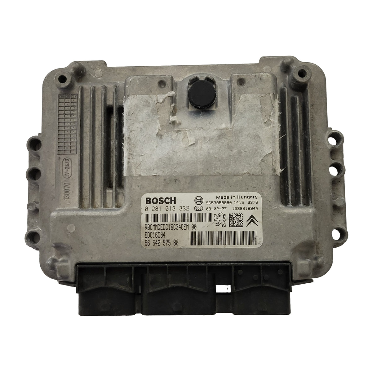 PEUGEOT CITROEN ECU / 0281013332 / 9664257580 / 9653958980 / BOSCH - D37-10 - 1