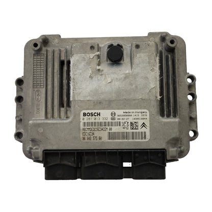 PEUGEOT CITROEN ECU / 0281013332 / 9664257580 / 9653958980 / BOSCH - D37-10 - 1