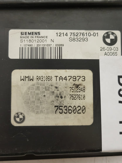 MINI COOPER 1.6 ECU / S118012001N / 7527610-01 / SIEMENS - D37-11 - 2