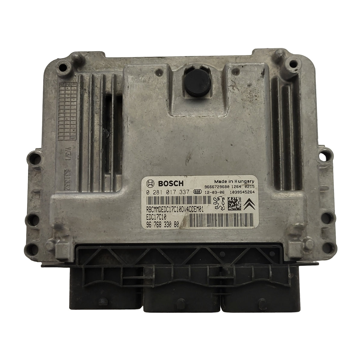 PEUGEOT CITROEN ECU / 0281011337 / EDC17C10 / 9676833080 / 9666729680 - D37-17 - 1