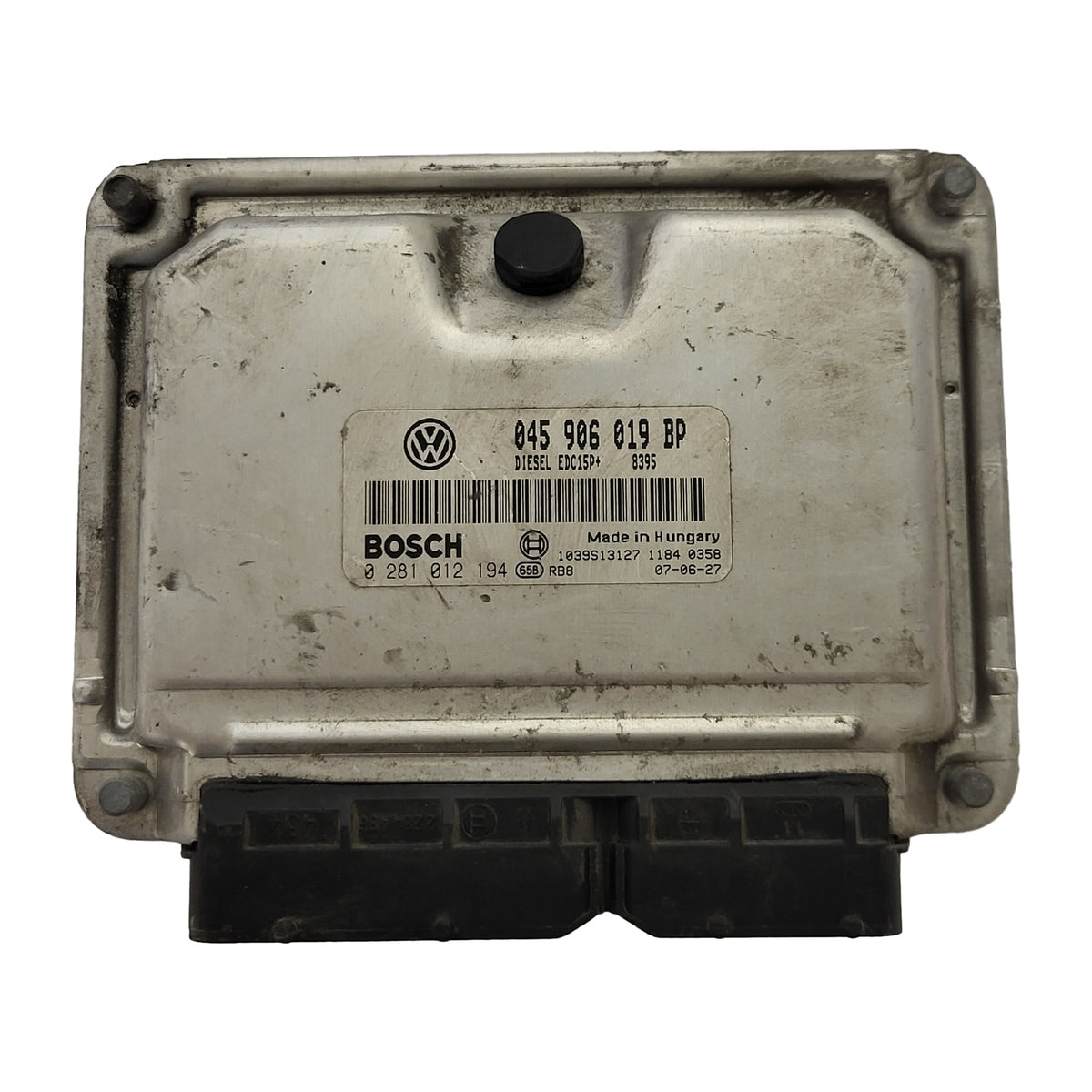 VOLKSWAGEN POLO 9N3 ECU / 045906019BP / 0281012194 / EDC15P+ / BOSCH 045906019 - D37-18 - 1