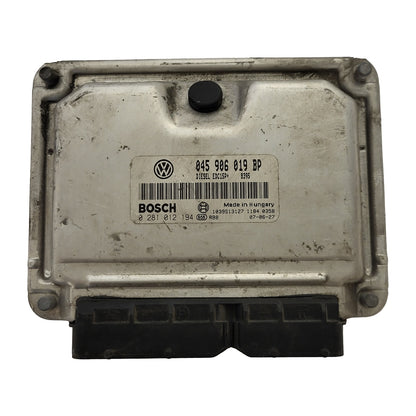 VOLKSWAGEN POLO 9N3 ECU / 045906019BP / 0281012194 / EDC15P+ / BOSCH 045906019 - D37-18 - 1