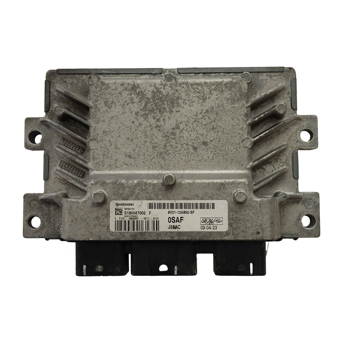 FORD FIESTA ECU / S180047002 / S180047002F / 8V21-12A650-SF / J38AC EMS2102 0SAF - D37-19 - 1
