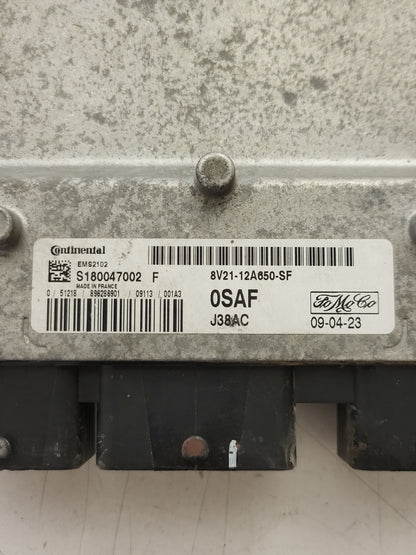 FORD FIESTA ECU / S180047002 / S180047002F / 8V21-12A650-SF / J38AC EMS2102 0SAF - D37-19 - 2
