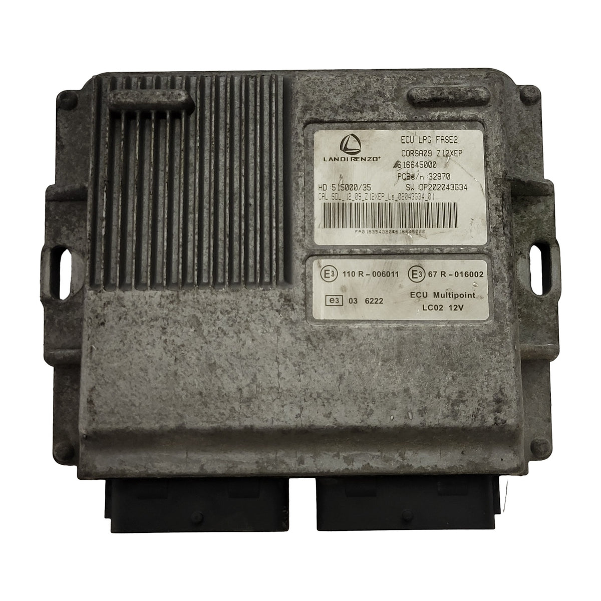 OPEL CORSA Z12XEP LPG ECU / 0616645000 / 515000/35 / OP202043G34 / 110R-006011 - D37-23 - 1
