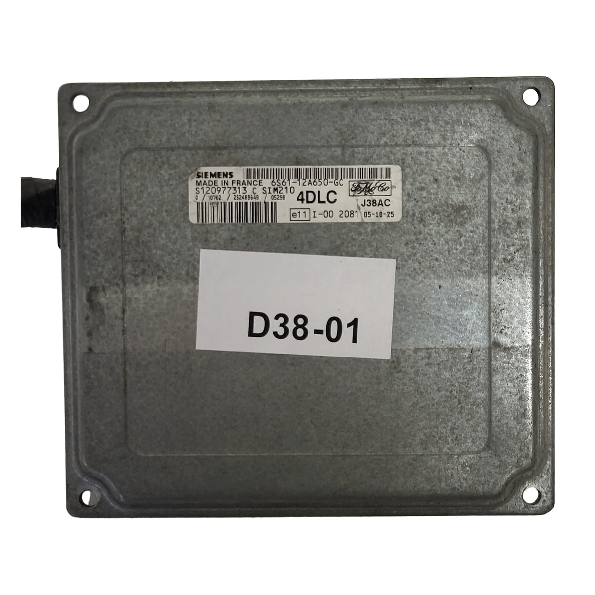 FORD FIESTA ECU / 6S61-12A650-GC / S120977313C / SIM210 / S120977313 / SIEMENS - D38-01 - 1