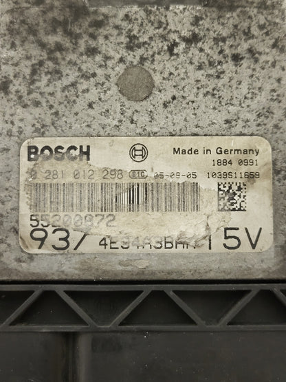 ALFA ROMEO ECU / 0281012298 / 55200672 / BOSCH - D38-09 - 2