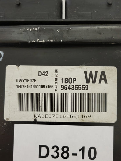 CHEVROLET AVEO KALOS ECU / 96435559 / 5WY1E07E / 1BOP / KEMSCO - D38-10 - 2