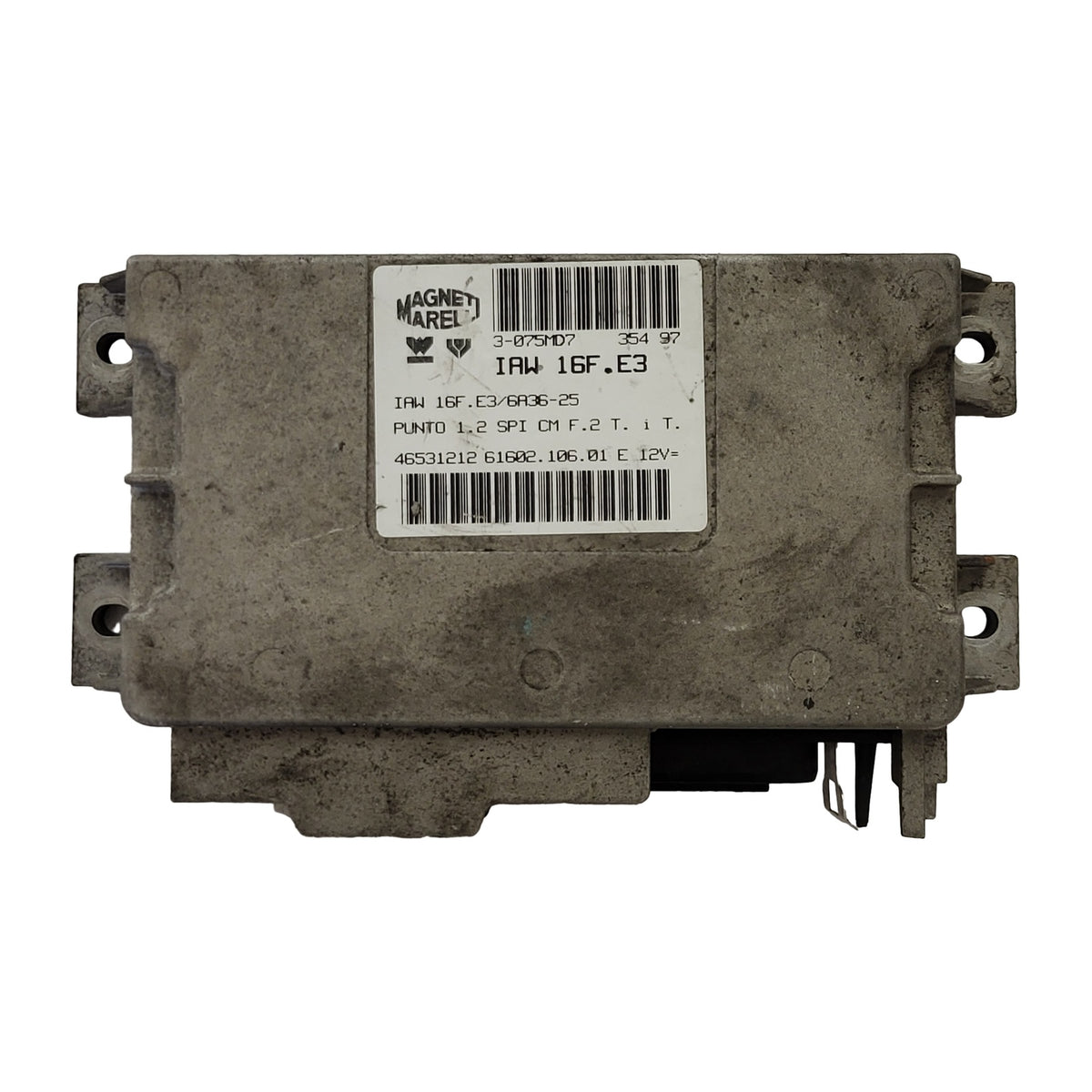 FIAT PUNTO 1.2 ECU / IAW 16F.E3 / 46531212 / 61602.106.01 / MAGNETI MARELLI - D38-13 - 1