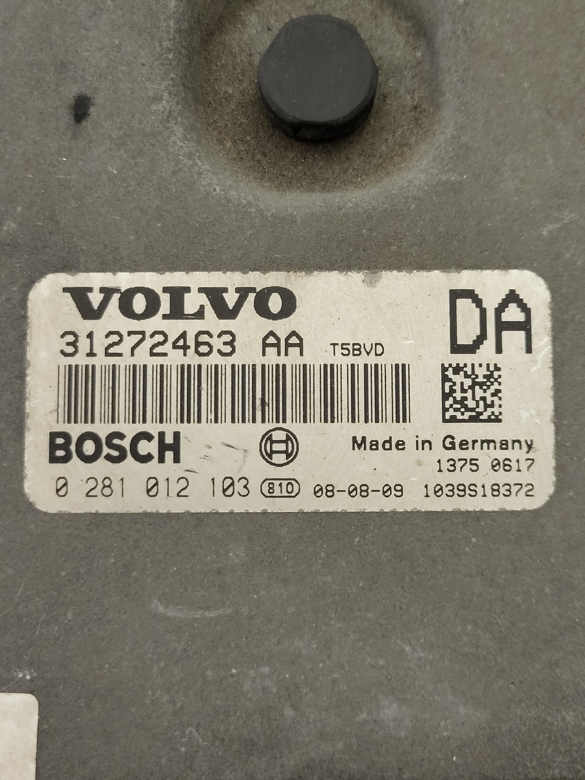 VOLVO ECU / 31272463 / 31272463AA / 0281012103 / T5BVD / BOSCH - D38-17 - 2