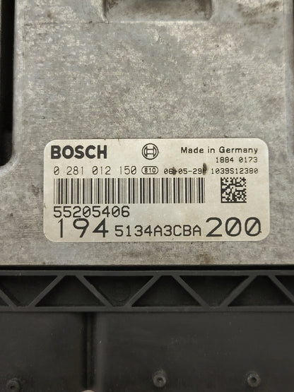 FIAT CROMA ECU / 0281012150 / 55205406 / BOSCH - D38-21 - 2