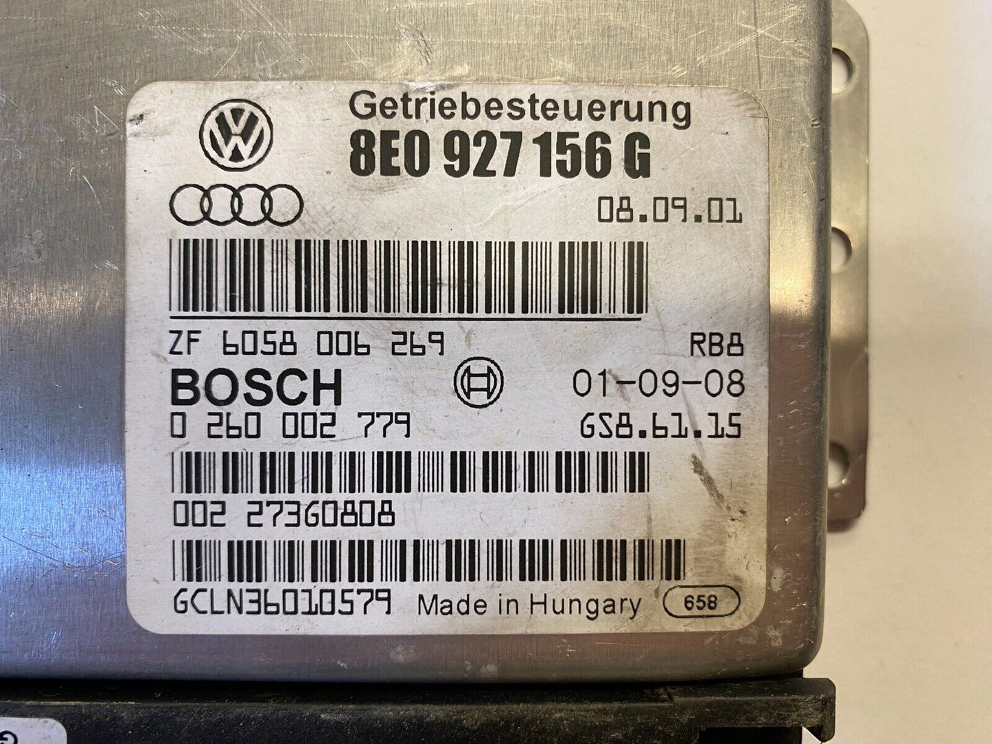 Audi ECU / 8E0927156G / 0260002779 / BOSCH-