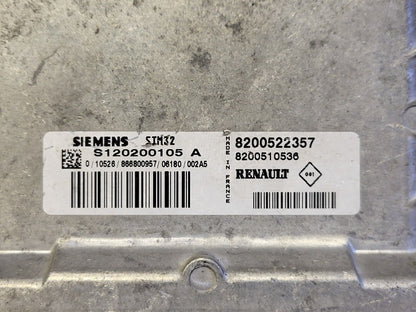 Renault Clio 3 1.2 16V ECU / S120200105A / 8200522357 / 8200510536 / SIM32 /-