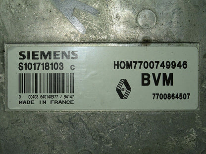 Renault 19 ECU / S101718103C / 7700749946 / 7700864507 / S101718103-