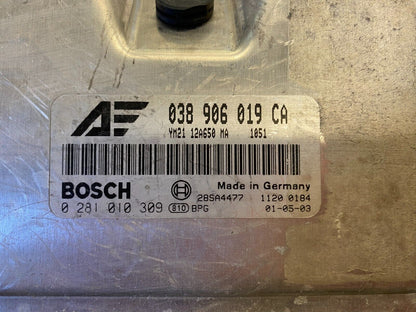 Ford Galaxy ECU / 038906019CA / 0281010309 / 28SA4477 / EDC15P+ / BOSCH-