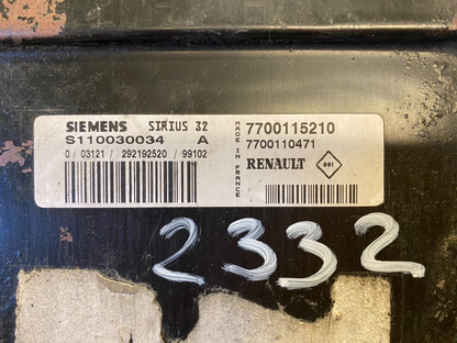 Renault ECU / S110030034 / S110030034A / 7700115210 / 7700110471 / SIEMENS-